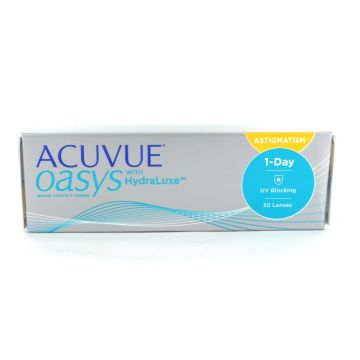 Acuvue Oasys 1 Day with HydraLuxe for Astigmatism, 30er Box (+/- 0,0 bis - 6,0)
